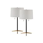 Renwil Orono LPT1265-SET2 Revêtement en poudre noir mat 120W Lampe de table