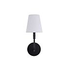 Renwil Andi WS142 Revêtement en poudre noir mat 40W Applique murale