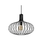 Plafonnier Renwil Ione LPC4324 60W noir texturé