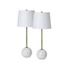 Lampe de table Renwil Naomi LPT1171-SET2 60W plaqué laiton antique brossé