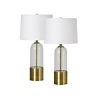 Lampe de table Renwil Theodore LPT1189-SET2 100W plaqué laiton antique brossé