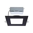 satco S11877 12W Noir LED Encastré CCT sélectionnable