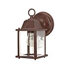 Lanterne murale d'extérieur en forme de cube Nuvo Lighting 60-3464 1-Lumière 60W Bronze ancien