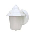 Lanterne murale d'extérieur avec capot Nuvo Lighting 60-3466 1-Lumière 60W Blanc