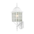Lanterne murale d'extérieur Nuvo Lighting 60-3477 Adams 1-Lumière 100W Blanc