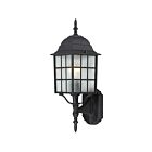 Lanterne murale d'extérieur Nuvo Lighting 60-3479 Adams 1-Lumière 100W Noir texturé