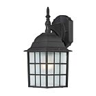 Lanterne murale d'extérieur Nuvo Lighting 60-3482 Adams 1-Lumière 100W Noir texturé