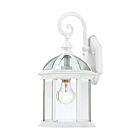 Lanterne murale d'extérieur Nuvo Lighting 60-3494 Boxwood 1-Lumière 100W Blanc