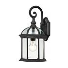 Lanterne murale d'extérieur Nuvo Lighting 60-3496 Boxwood 1-Lumière 100W Noir texturé