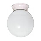 Plafonnier en Boule Nuvo Lighting 60-6033 1-Lumière 60W Blanc