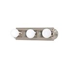 Vanité Nuvo Lighting 60-6072 3-Lumières 300W Nickel brossé