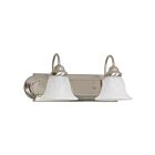 Vanité Nuvo Lighting 60-6074 Ballerina 2-Lumières 200W Nickel brossé
