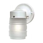 Lanterne murale d'extérieure de véranda Nuvo Lighting 60-6109 1-Lumière 60W Blanc brillant