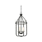 Pendentif en cage Nuvo Lighting 60-6127 Sherwood 4-lumières 160w Noir de fer