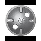 Plaque de montage moulé 2-lumières Satco 60-674 gris clair