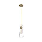 Mini suspendu à cordon Nuvo Lighting 60-6858 Bahari 1-Lumière 60W Laiton Vintage