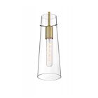 Suspendu Mini Tige Nuvo Lighting 60-6860 Alondra 1-Lumière 60W Laiton Vintage