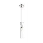 Mini suspendu à cordon Nuvo Lighting 60-6866 Spyglass 1-Lumière 60W Nickel poli