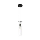 Suspendu Mini Tige Nuvo Lighting 60-6876 Spyglass 1-Lumière 60W Noir