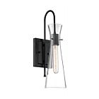 Applique murale Nuvo Lighting 60-6877 Bahari 1-Lumière 60W Noir