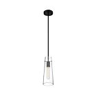 Suspendu Mini Tige Nuvo Lighting 60-6880 Alondra 1-Lumière 60W Noir
