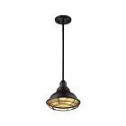 Petit suspendu à Tige Nuvo Lighting 60-7013 Newbridge 1-Lumière 60W Bronze foncé