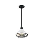 Petit suspendu à Tige Nuvo Lighting 60-7023 Newbridge 1-Lumière 60W Blanc brillant