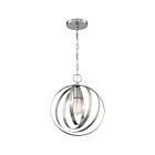 Suspendu à chaîne Nuvo Lighting 60-7046 Pendleton 1-Lumière 100W Nickel brossé