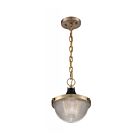 Petit suspendu à chaîne Nuvo Lighting 60-7059 Faro 1-Lumière 60W Laiton bruni