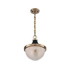 Suspendu à chaîne Nuvo Lighting 60-7060 Faro 1-Lumière 100W Laiton bruni