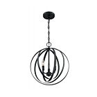 Suspendu à chaîne Nuvo Lighting 60-7067 Pendleton 3-Lumières 180W Noir mat