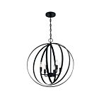 Suspendu à chaîne Nuvo Lighting 60-7068 Pendleton 6-Lumières 360W Noir mat