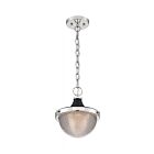 Petit suspendu à chaîne Nuvo Lighting 60-7069 Faro 1-Lumière 60W Nickel poli