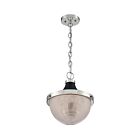 Suspendu à chaîne Nuvo Lighting 60-7070 Faro 1-Lumière 100W Nickel poli