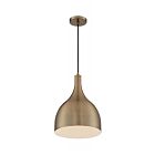 Suspend à cordon Nuvo Lighting 60-7077 Bellcap 1-Lumière 100W Laiton bruni