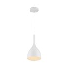 Petit suspend à cordon Nuvo Lighting 60-7096 Bellcap 1-Lumière 60W Blanc mat