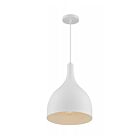 Suspend à cordon Nuvo Lighting 60-7097 Bellcap 1-Lumière 100W Blanc mat