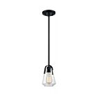 Suspendu Mini Tige Nuvo Lighting 60-7106 Skybridge 1-Lumière 60W Noir mat