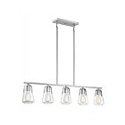 Suspendu à tige pour ilot Nuvo Lighting 60-7114 Skybridge 5-Lumières 300W Nickel brossé