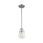 Suspendu Mini Tige Nuvo Lighting 60-7116 Skybridge 1-Lumière 60W Nickel brossé