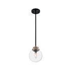Suspendus à tige Nuvo Lighting 60-7121 Axis 1-Lumière 60W Noir mat