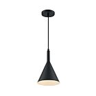 Petit suspend à cordon Nuvo Lighting 60-7127 Lightcap 1-Lumière 60W Noir mat