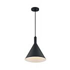 Suspend à cordon Nuvo Lighting 60-7128 Lightcap 1-Lumière 100W Noir mat