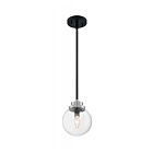 Suspendus à tige Nuvo Lighting 60-7131 Axis 1-Lumière 60W Noir mat