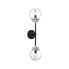 Applique murale Nuvo Lighting 60-7132 Axis 2-Lumières 120W Noir mat