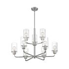 Chandelier 2-tier Nuvo Lighting 60-7179 Sommerset 9-Lumières 540W Nickel brossé