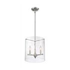 Suspendus à tige Nuvo Lighting 60-7187 Bransel 3-Lumières 180W Nickel brossé
