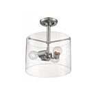 Plafonier semi encastré Nuvo Lighting 60-7188 Bransel 3-Lumières 180W Nickel brossé