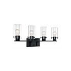 Vanité Nuvo Lighting 60-7274 Sommerset 4-Lumières 240W Noir mat