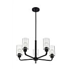 Chandelier sur tige Nuvo Lighting 60-7275 Sommerset 5-Lumières 300W Noir mat